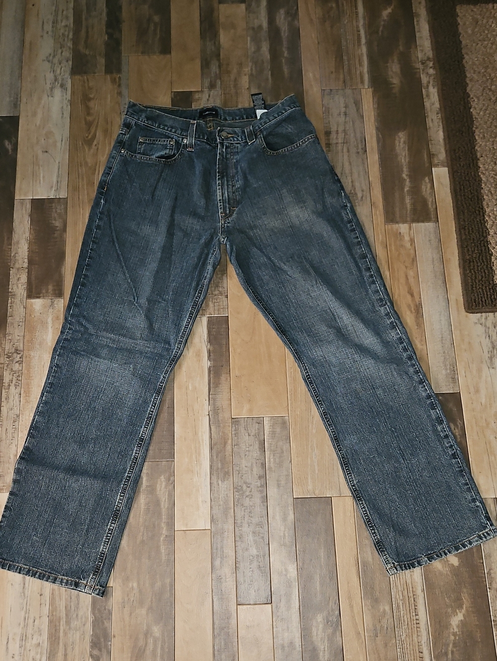 Claiborne Men's Relaxed Fit Blue Jeans